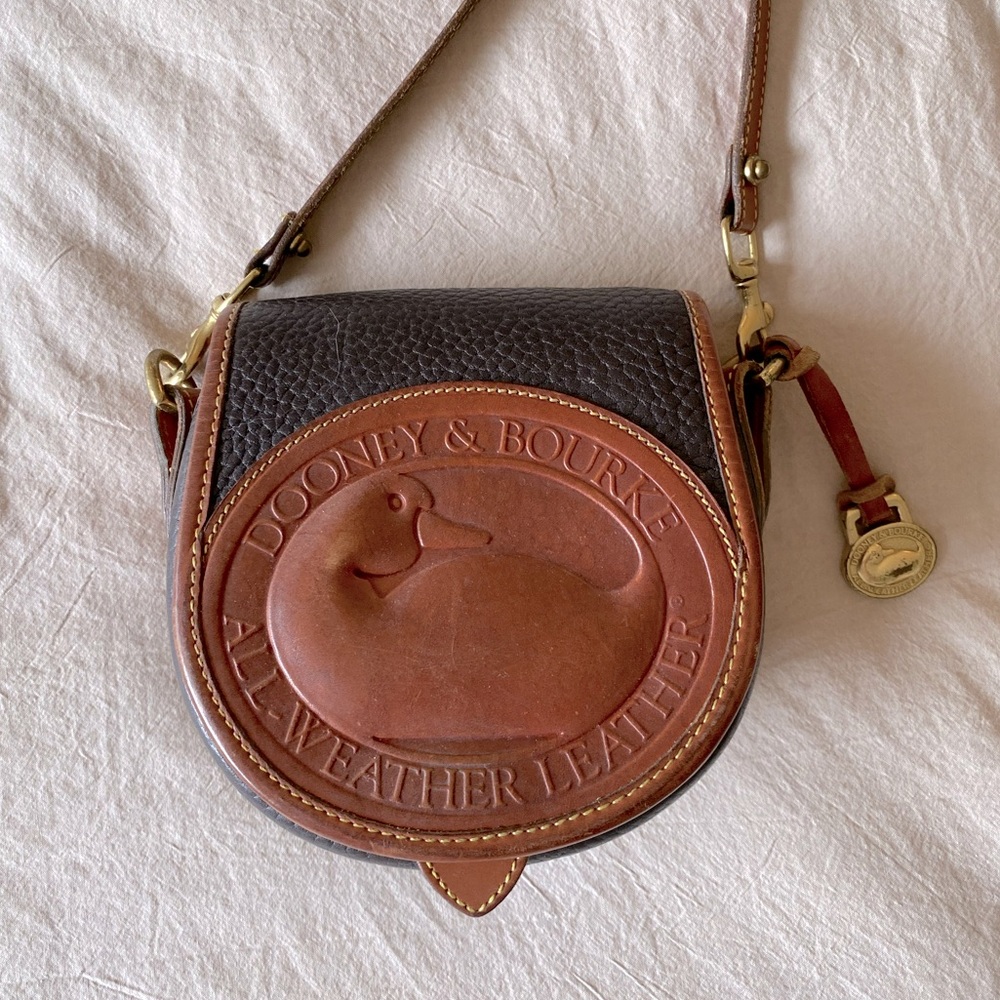 Vintage Dooney & Bourke Leather Duck Crossbody Purse
